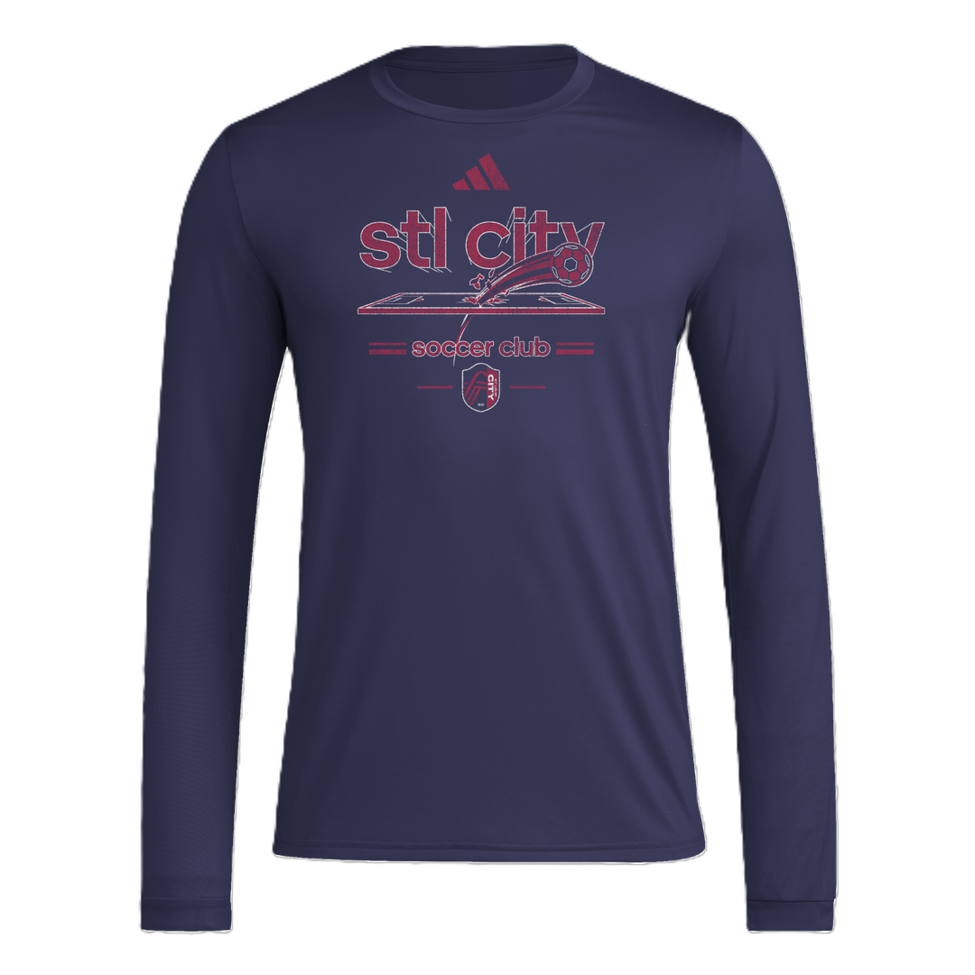 ADIDAS PRE-GAME VINTAGE WORLDIE LONG SLEEVE TEE