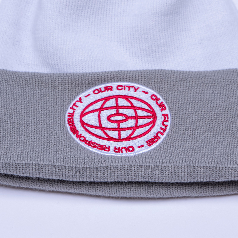 ST. LOUIS CITY SC NEW ERA ADULT WHITE KNIT POM BEANIE