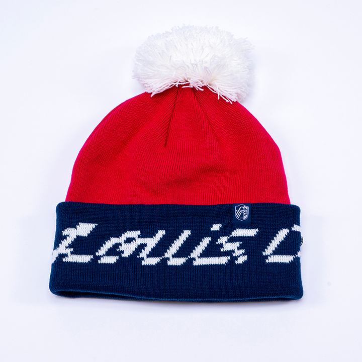 ST. LOUIS CITY SC FAN INK ADULT TROOPER KNIT POM BEANIE