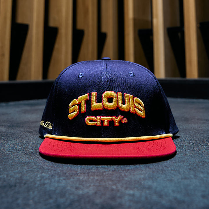 ST. LOUIS CITY SC x LBF COLLAB MEN’S HOMETOWN SNAPBACK ENERGY YELLOW WORDMARK