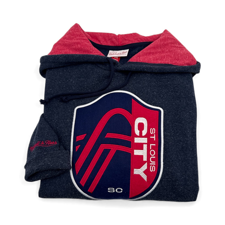 ST. LOUIS CITY SC MITCHELL & NESS SNOW WASHED HOODIE