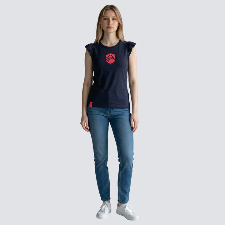 LUSSO x STL CITY Ladies Flutter Sleeve Tee