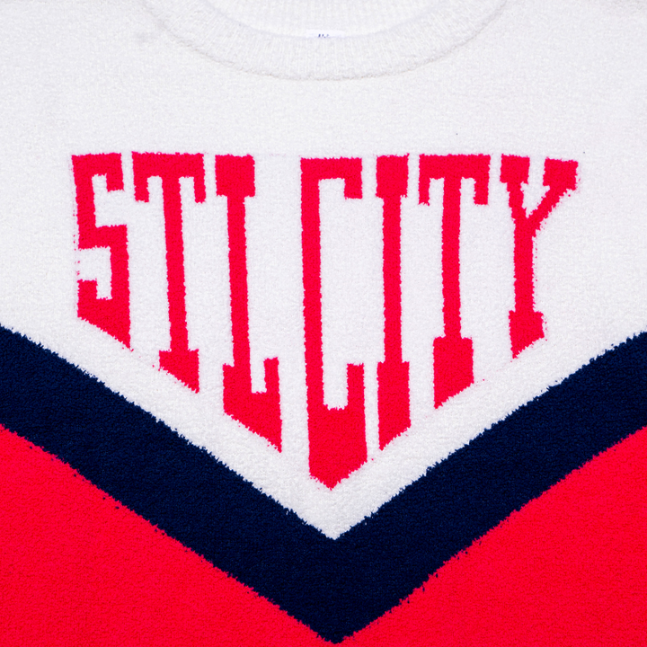 ST. LOUIS CITY SC LUSSO LDS CHEVRON SPENCER SWEATER